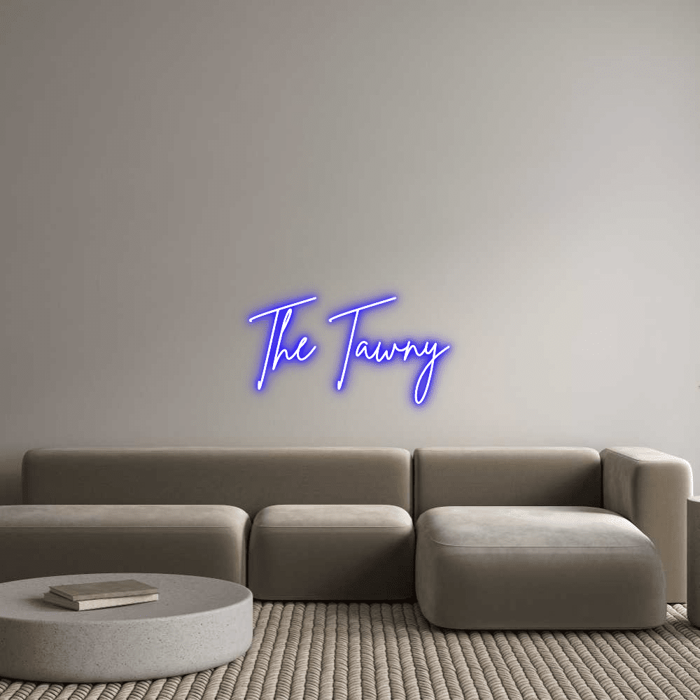 Aangepaste neonreclame online editor The Tawny - Planet Neon
