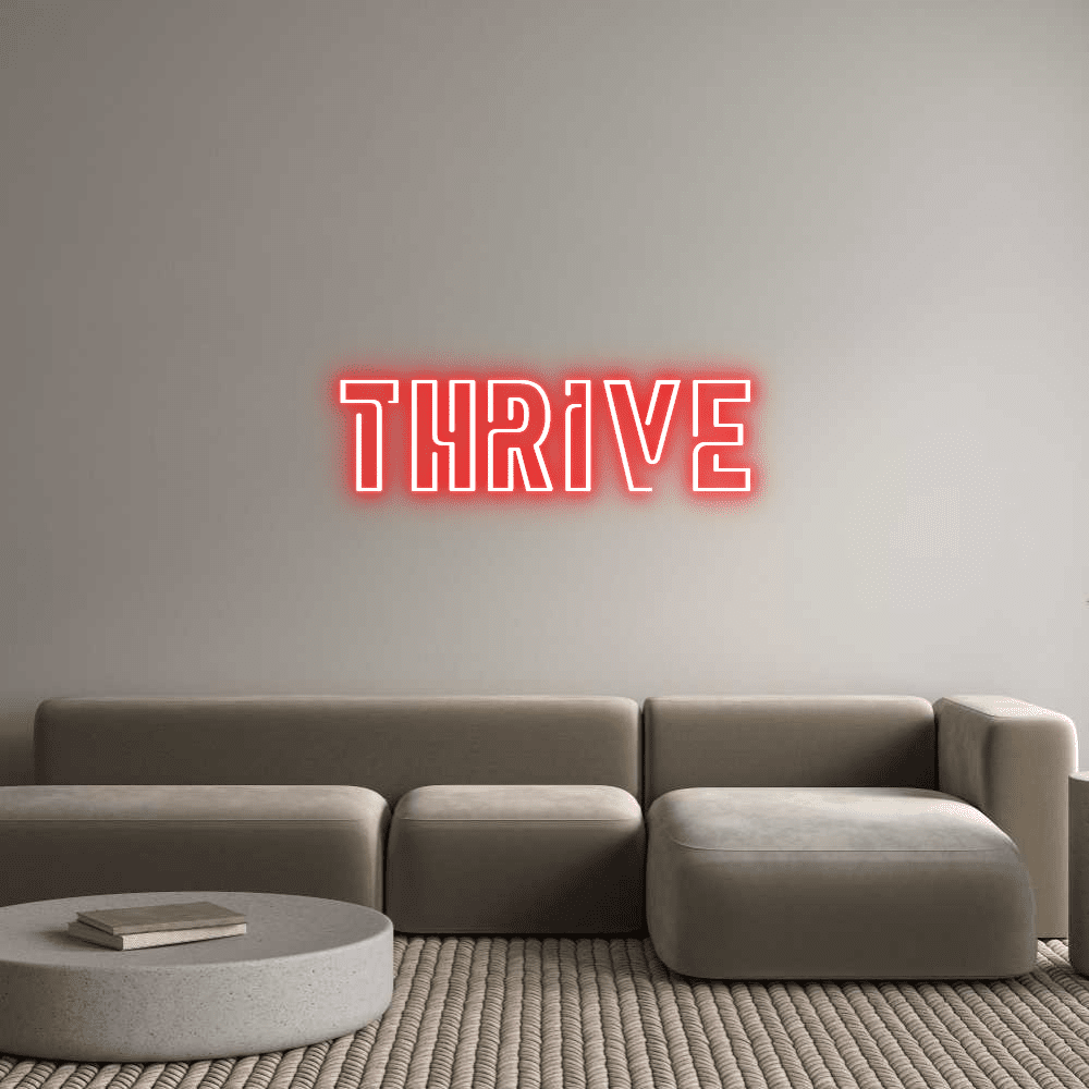 Aangepaste neonreclame online-editor Thrive - Planet Neon