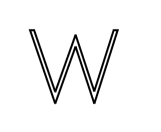 Aangepaste neonreclame online editor W - Planeet Neon