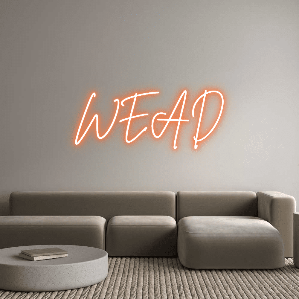 Aangepaste neonreclame online editor WEAD - Planet Neon