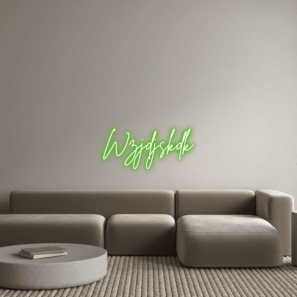 Aangepaste neonreclame online editor Wzjdjskdk - Planeet Neon