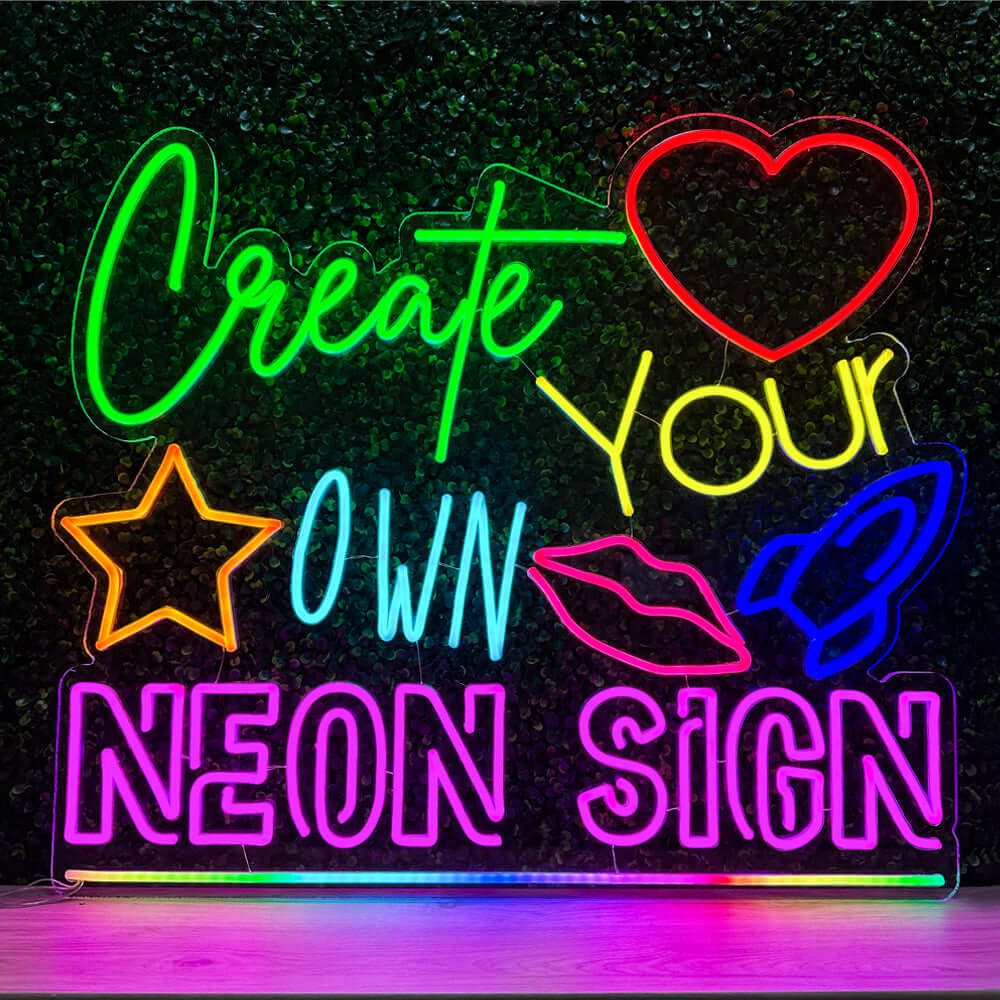 Custom Neon Sign - Online Editor - Laget i London - Lag ditt eget LED Neon Light