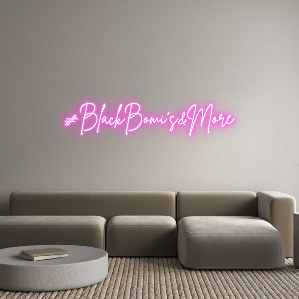 Custom Neon Sign Online Editor #BlackBomi's&...