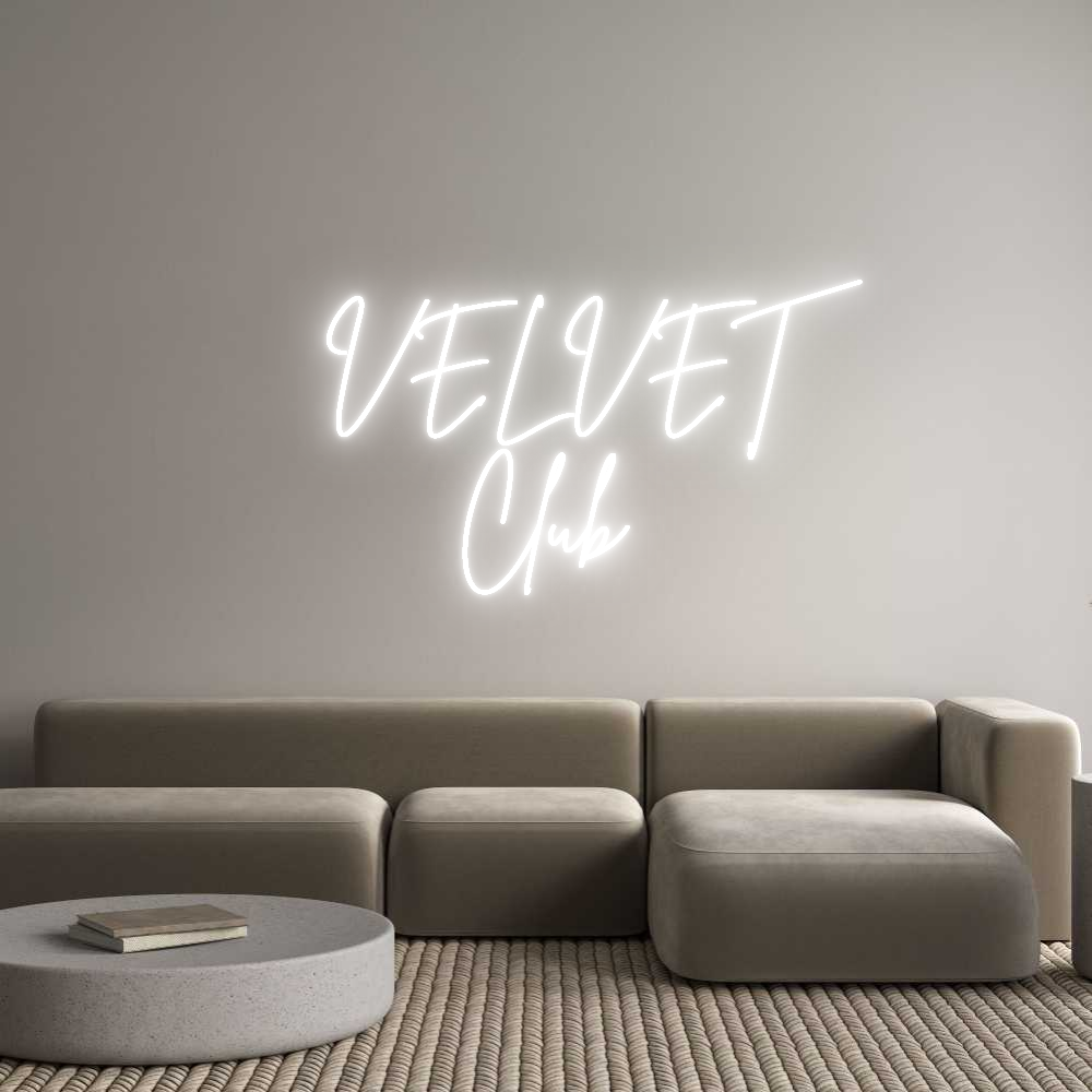 محرر لافتات النيون المخصصة عبر الإنترنت VELVET
نادي