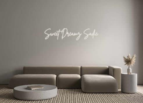 Custom Back Lit Neon Sign محرر على الإنترنت Sweet Dreamz ...