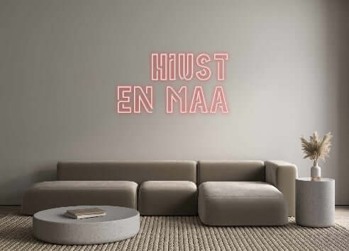 Egendefinert Bakbelyst Neon Sign Online Editor Hiust
en Maa