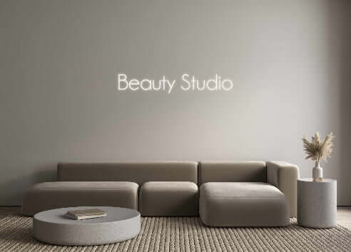 Aangepaste verlichte neonreclame Online Editor Beauty Studio