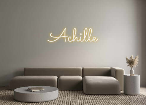 Aangepaste verlichte neonreclame Online Editor Achille