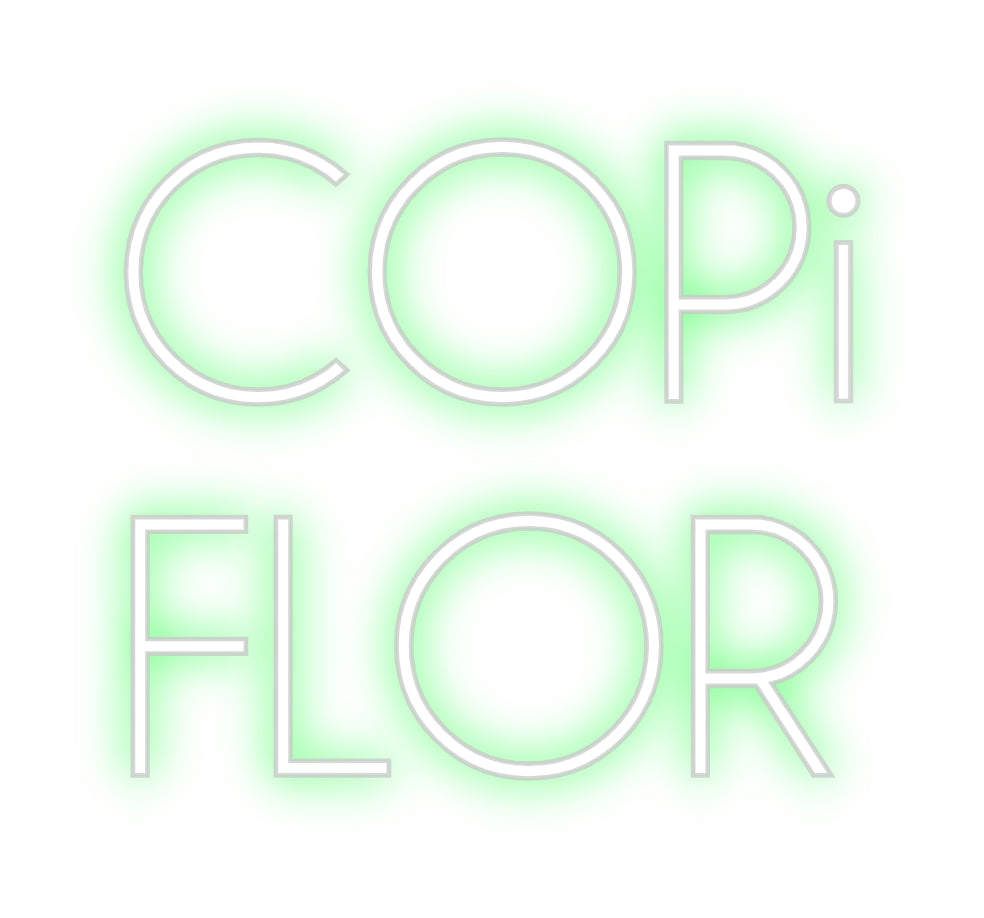 Aangepaste verlichte neonreclame Online-editor COPi
FLOR