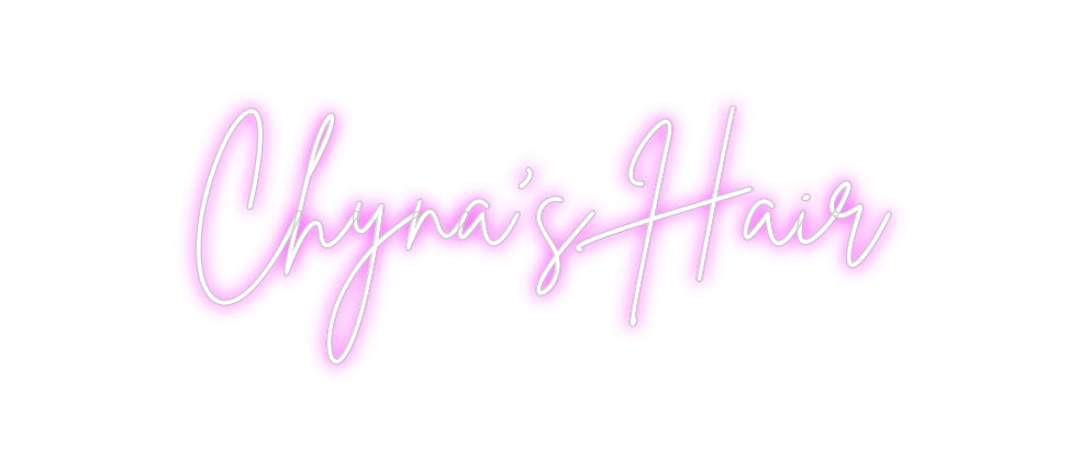 Aangepaste verlichte neonreclame Online-editor Chyna's haar