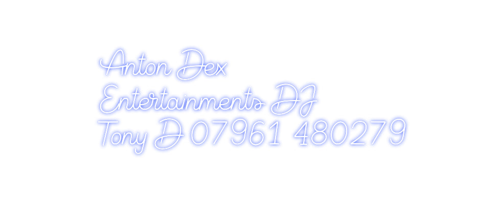 Editor on-line de letreiro de néon retroiluminado personalizado Anton Dex
En...