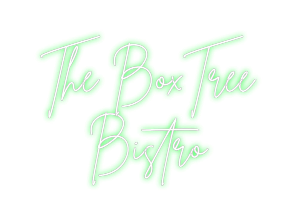 محرر إشارة النيون ذات الإضاءة الخلفية المخصصة على الإنترنت The BoxTree ...