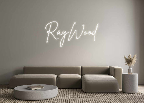 محرر مخصص لعلامة النيون ذات الإضاءة الخلفية على الإنترنت RayWood