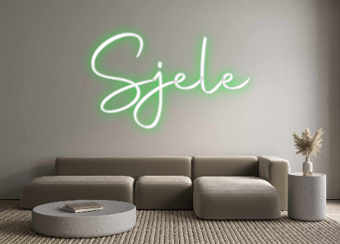 Egendefinert Bakbelyst Neon Sign Online Editor Sjele