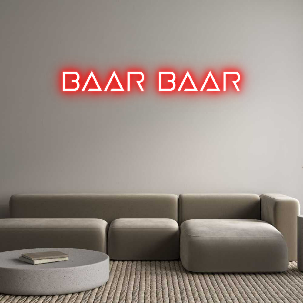 Aangepaste verlichte neonreclame Online Editor Baar Baar