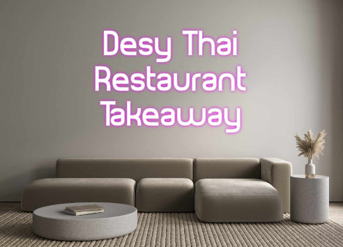 Egendefinert bakbelyst neonskilt Online Editor Desy Thai
Re...