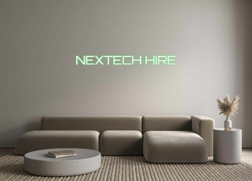 Editor en línea de letreros de neón retroiluminados personalizados NEXTECH HIRE