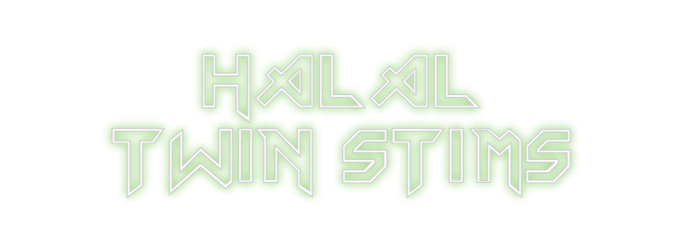 Egendefinert Neon Sign Online Editor Halal 
T...