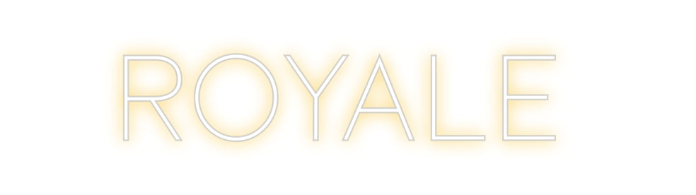 محرر Royale لعلامة النيون ذات الإضاءة الخلفية المخصصة على الإنترنت