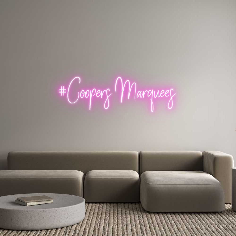 Custom Neon Sign Online Editor #Coopers Marq...