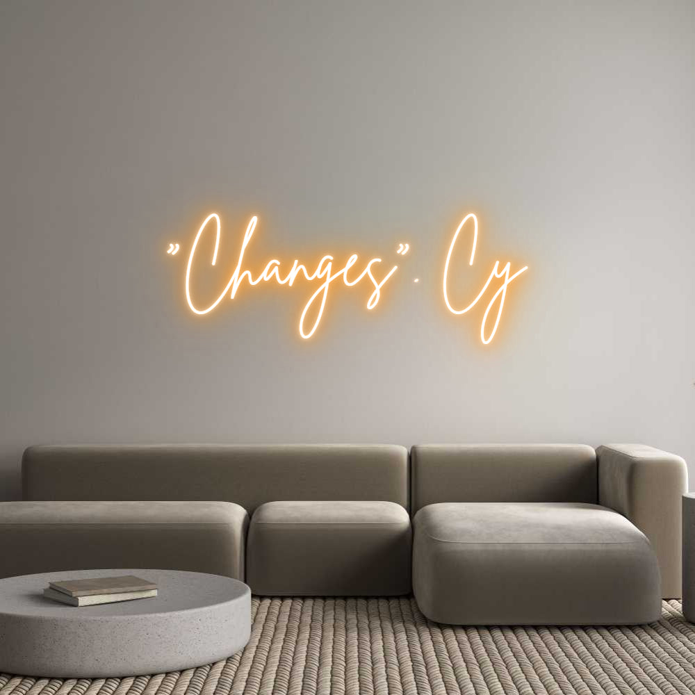 Custom Neon Sign Online Editor "Endringer". Cy