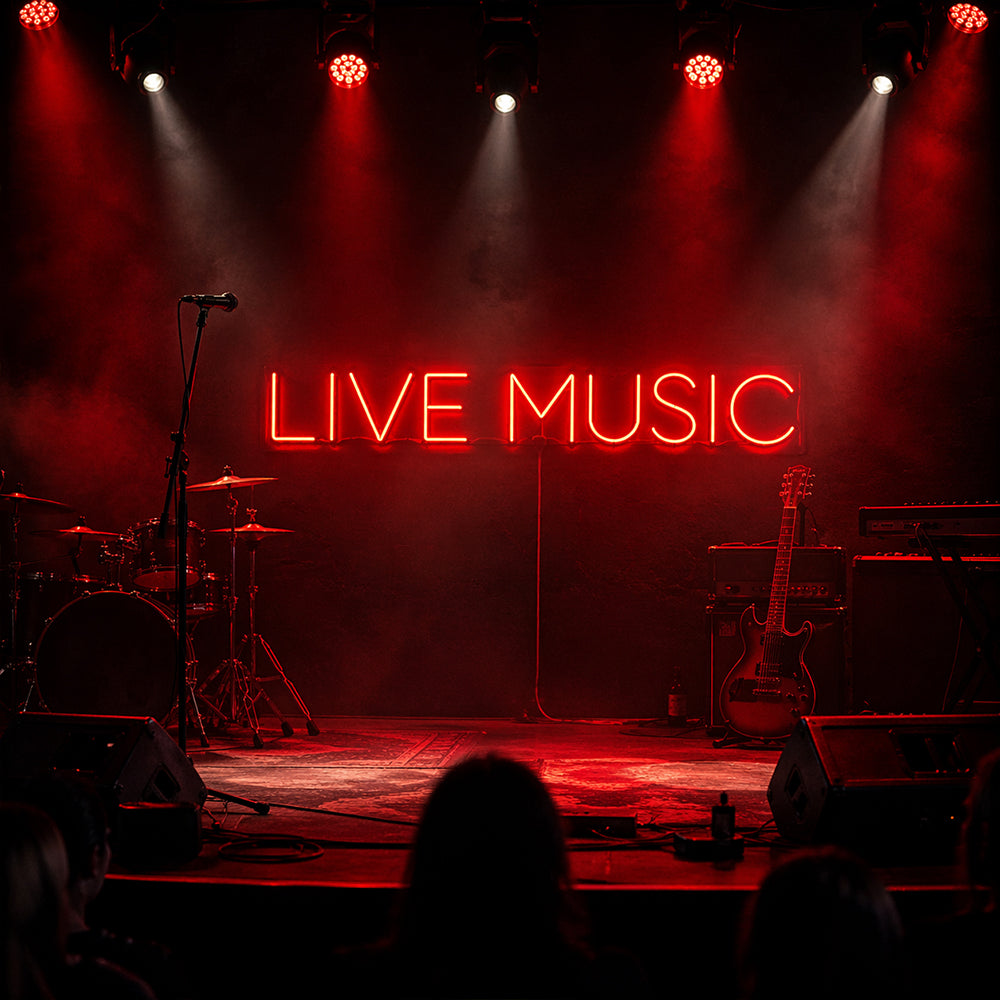 Live muziek geleid neon teken - Made in London Party Neon Signs