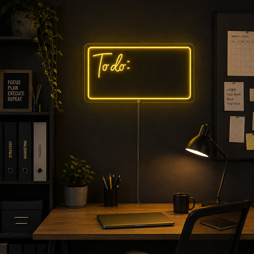To Do LED Neon Sign - Planet Neon Made in London Neon Signs