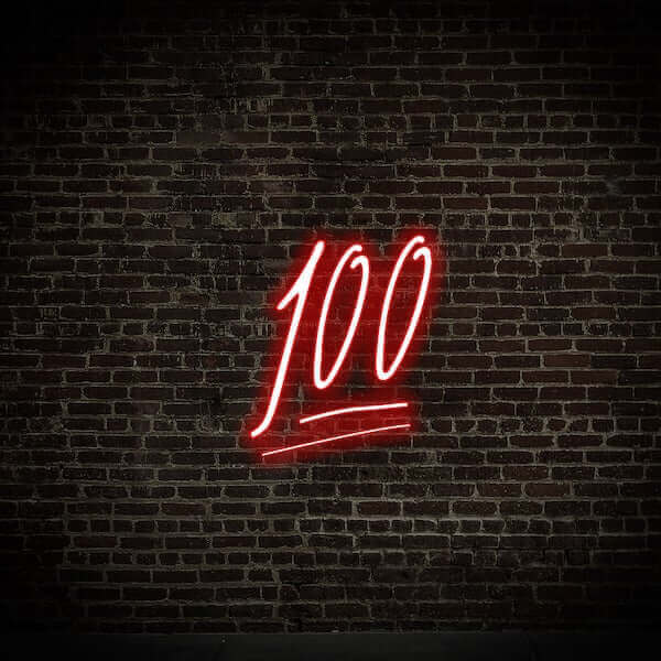 100 LED Neon Sign - Made in London Emoji Neon Signs - Planet Neon