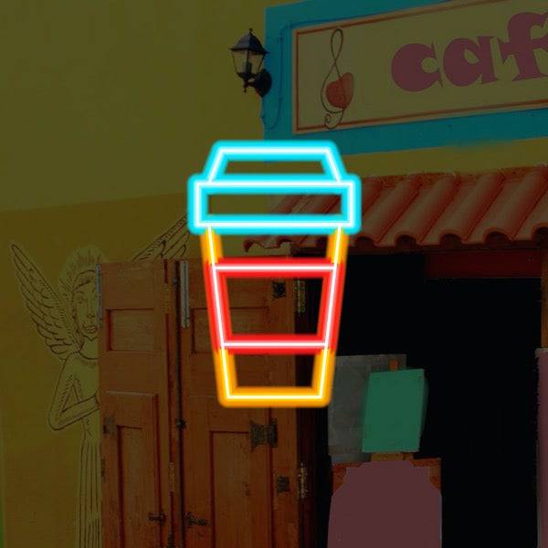 Cup LED Neon Sign - Made in London Drikkerestauranter Neon Signs - Planet Neon