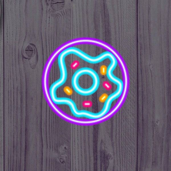 Donut LED Neon Sign - Made in London Food Restauranter Neon Signs - Planet Neon