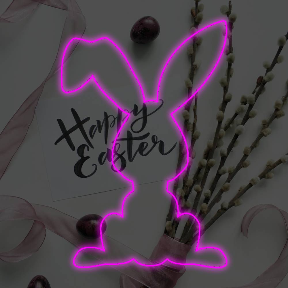 Easter Bunny LED Neon Sign - Planet Neon Made in London Neon Signs - Planet Neon