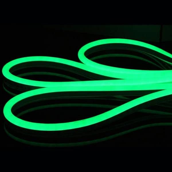 I LumoS 16mm GREEN Flexible IP65 Dimmable 360 Degree LED Neon Strip Light 12V DC 9W/m - Planet Neon