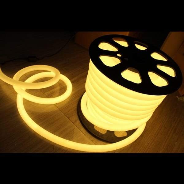 I LumoS 16mm WARM WHITE Flexible IP65 Dimmable 360 Degree LED Neon Strip Light 220 – 240V 9W/m - Planet Neon