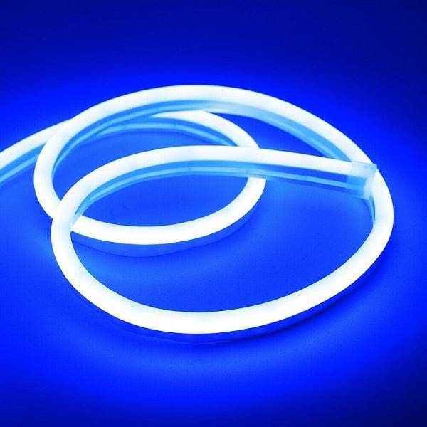 I LumoS 6x12mm BLÅ Fleksibel IP65 Dimbar LED Neon Strip Light 12V 9W/m - Planet Neon