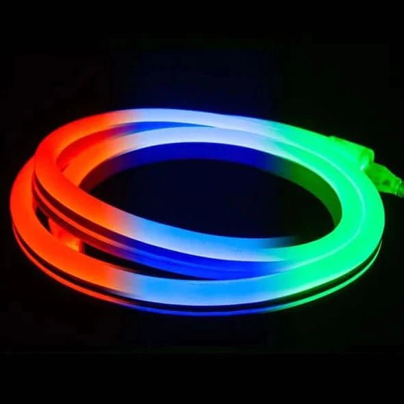 I LumoS 8 X 16mm RGB Flexible IP65 Waterproof Dimmable Neon LED Strip Light 220 – 240V 9W/m - Planet Neon