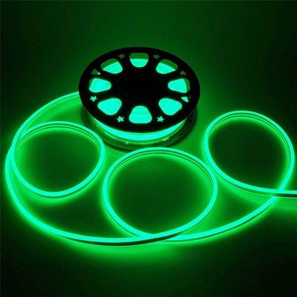 I LumoS 8x16mm GREEN Flexible IP65 Dimmable Double Sided LED Neon Strip Light 220 – 240V 9W/m - Planet Neon