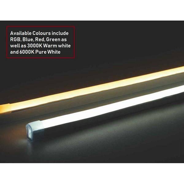 I LumoS 8x16mm PURE WHITE Flexible IP65 Dimmable LED Neon Strip Light 12V 9W/m - Planet Neon