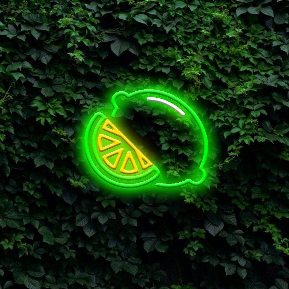 Lime LED Neon Sign - Made in London Food Restauranter Neon Signs - Planet Neon