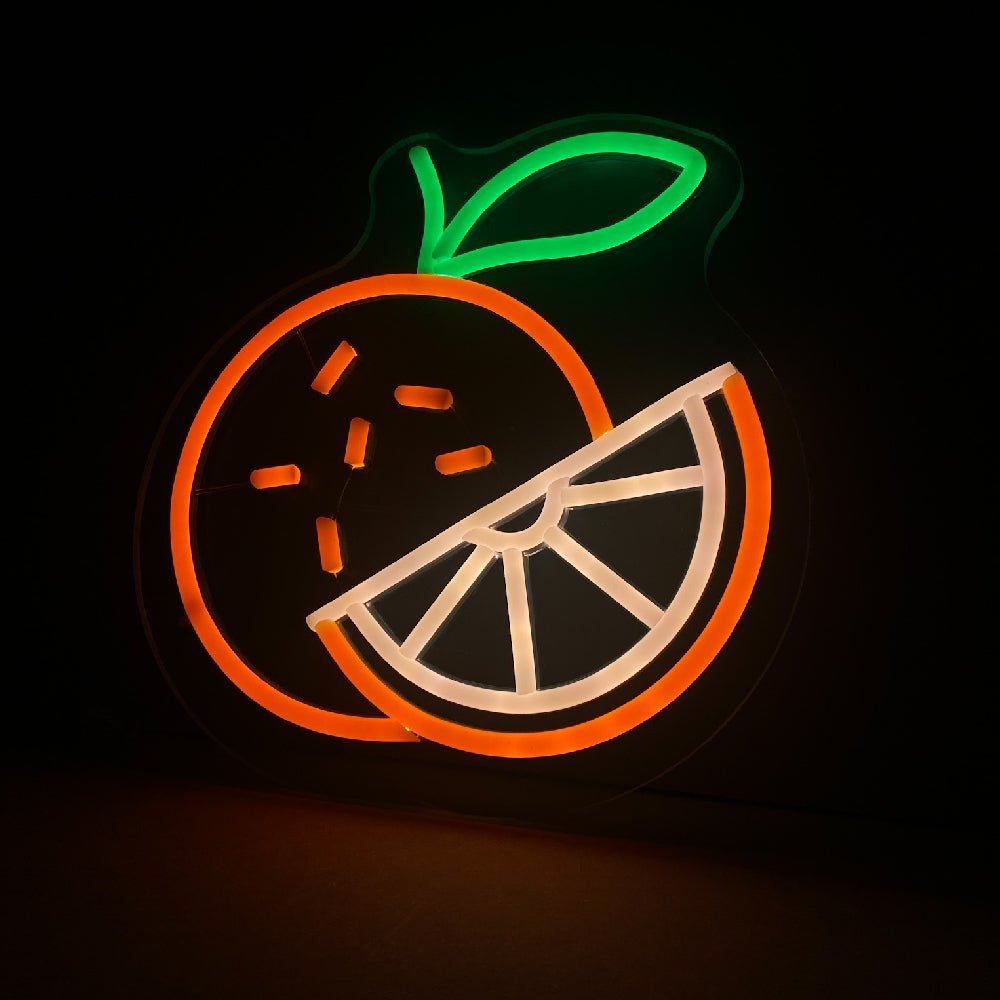 Oransje LED-neonskilt - Made in London Matrestauranter Neonskilt - Planet Neon